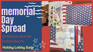 Memorial Day Journal Setup With Hobby Lobby Stickers