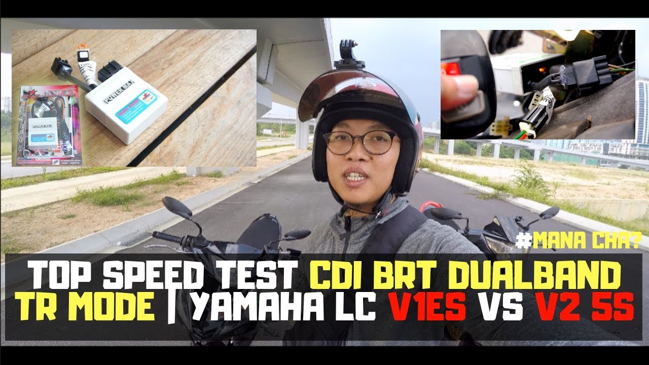 Top Speed Test CDI BRT DualBand TR Mode - Yamaha LC V1ES vs V2 5S | MANA CHA MOTOVLOG