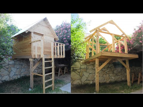 בית עץ לילדים. שלבי בנייה, פרוט עלויות ושעות עבודה