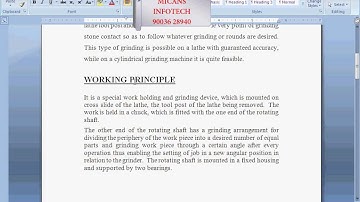 DESIGN AND FABRICATION OF MINI   CYLINDRICAL GRINDING ATTACHMENT IN LATHE