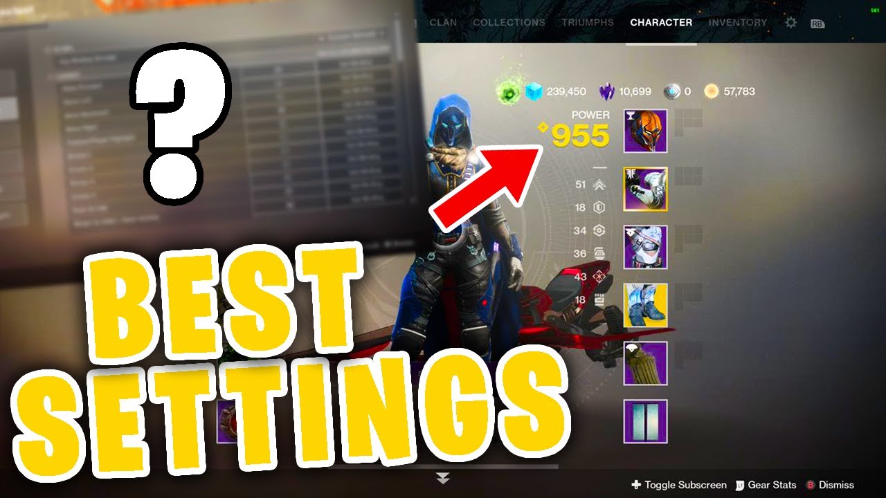 BEST Destiny 2 Shadowkeep Settings for New Light Players! Sensitivity
