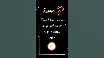 Riddle Solved: What Has Many Keys but Can’t Open a Single Lock? | The Answer Will Strike a Chord!