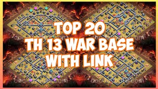 New Best TH 13 WAR BASE Link 2023 (Top 20) in Clash Of Clans - TOWN HALL 13 BASE