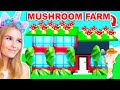 I Started A MUSHROOM FARM On Top Of MOODY'S House In Adopt Me! (Roblox)