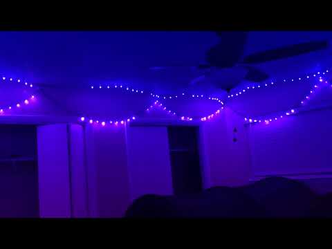 LED Rave Bedroom. Best music reactive lights - YouTube