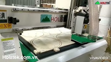 HOLZTEK - Máy cnc router 1 đầu tải nặng cắt ván làm cuộn dây điện RT1325V