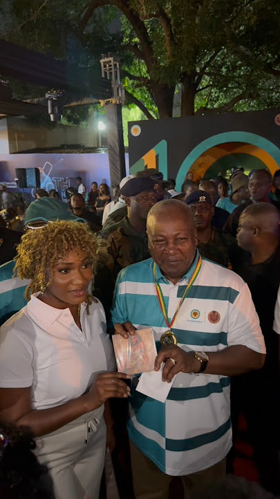 had the privilege 2 present my Ready Album to His Excellency John Dramani Mahama. Such a Humble man