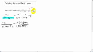 2-5 Solving a Rational Function (Example)