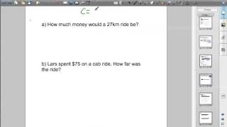 Real Life Linear Functions