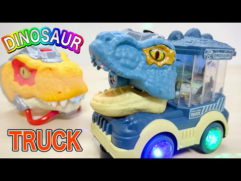 恐竜パネルがくるくる回る🦖 恐竜トラック DINOSAUR TRUCK - YouTube