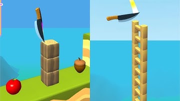 Knife Jump! Very Satisfying And Relaxing ASMR Slicing Game