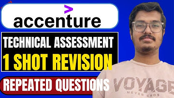 Accenture 1 shot Technical Assessment Revision | Accenture ASE Hiring
