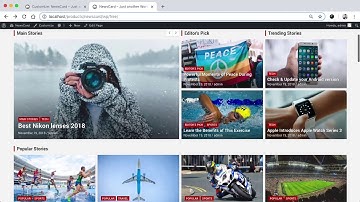 NewsCard WP Theme - Home Page (Front Page) Setup