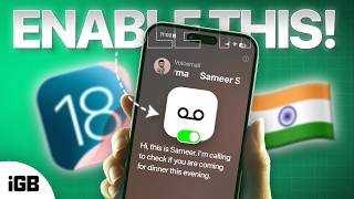 iOS 18: How to Setup Live Voicemail on iPhone in India 🇮🇳 📱