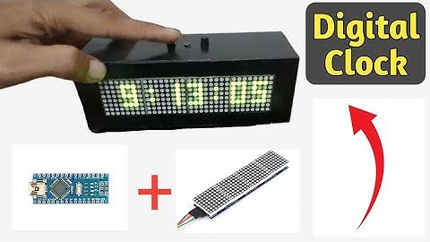 Arduino nano real time clock with MAX7219 display & DS1307 RTC module#arduino #arduinouno #rtc #nano
