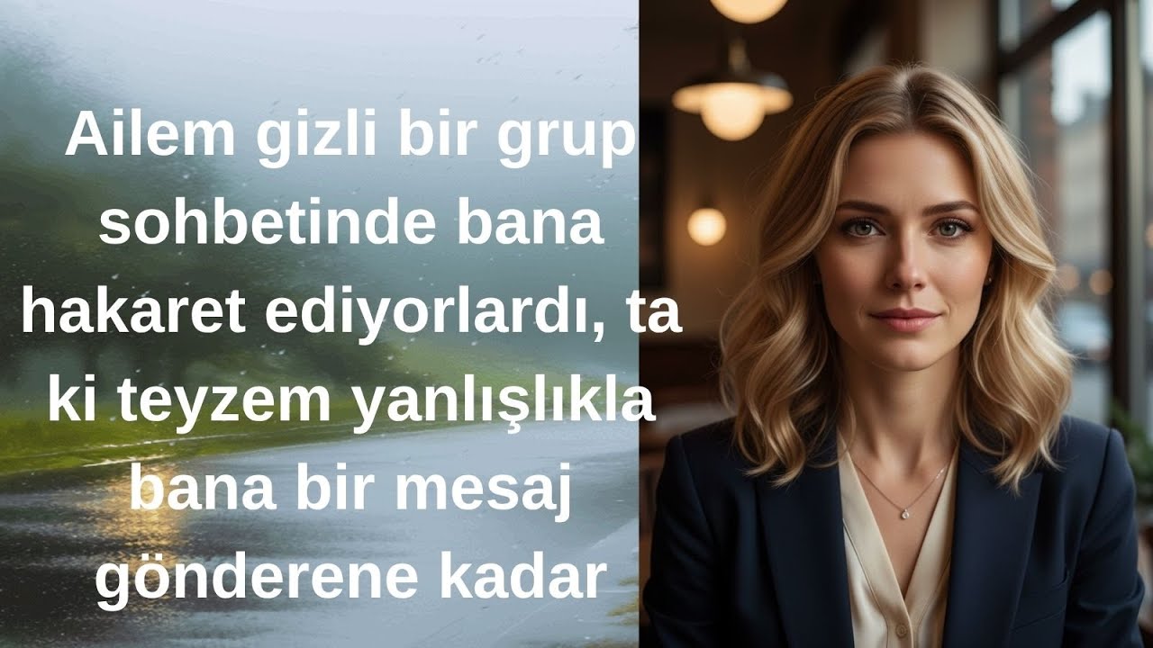 Ailem gizli bir grup sohbetinde bana hakaret ediyorlardı.  ta  ki teyzem yanlışlıkla bana bir mesaj.