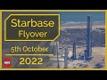 SpaceX Starbase, Tx Flyover October 5, 2022