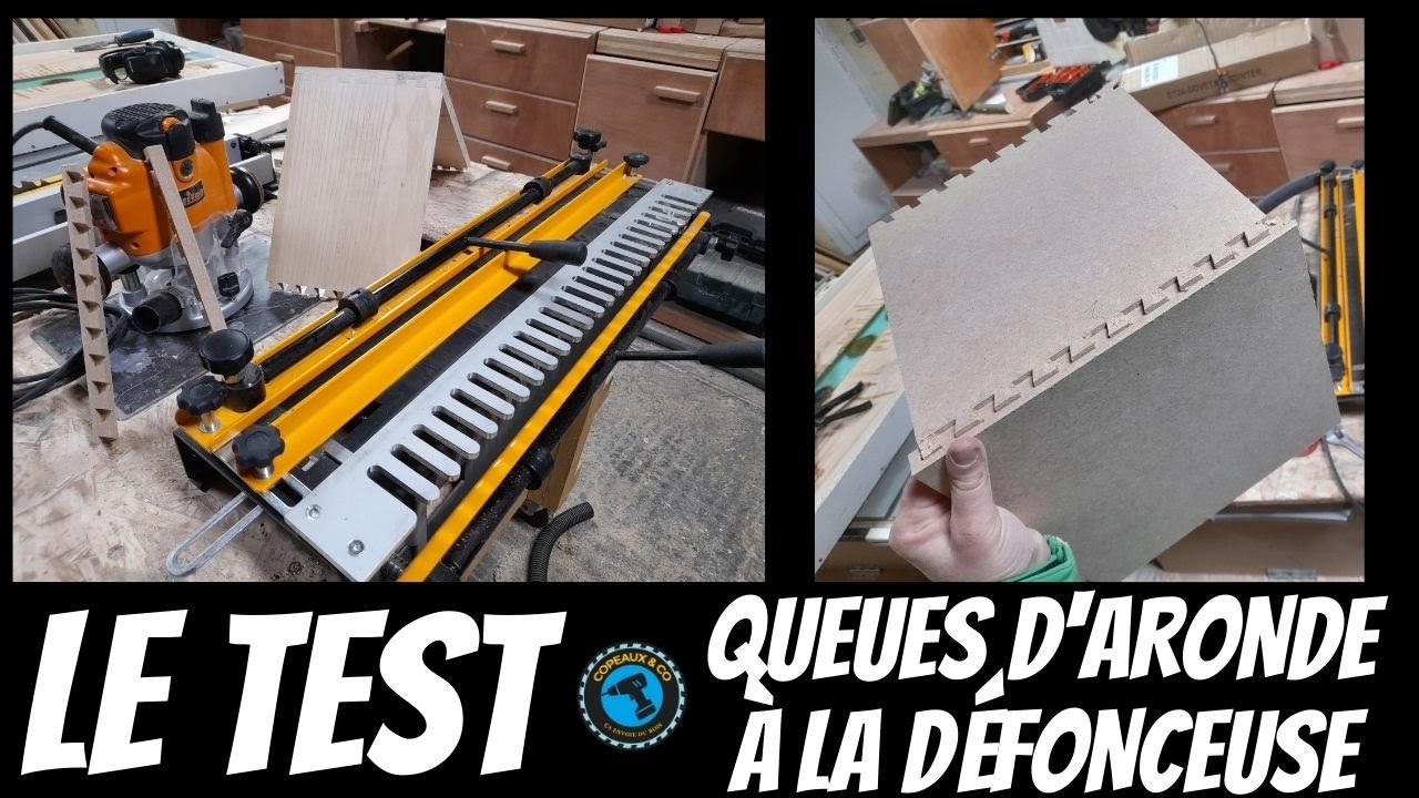 ⚠️TEST (laborieux🥵) d'une MACHINE A QUEUES D'ARONDE A LA DÉFONCEUSE