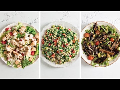HOW TO MAKE A VEGAN SALAD | 3 Delicious & Easy Recipes