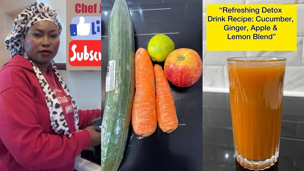 “Refreshing Detox Drink Recipe: Cucumber, Ginger, Apple & Lemon Blend”Chef J. O”s kitchen 9/12/2025