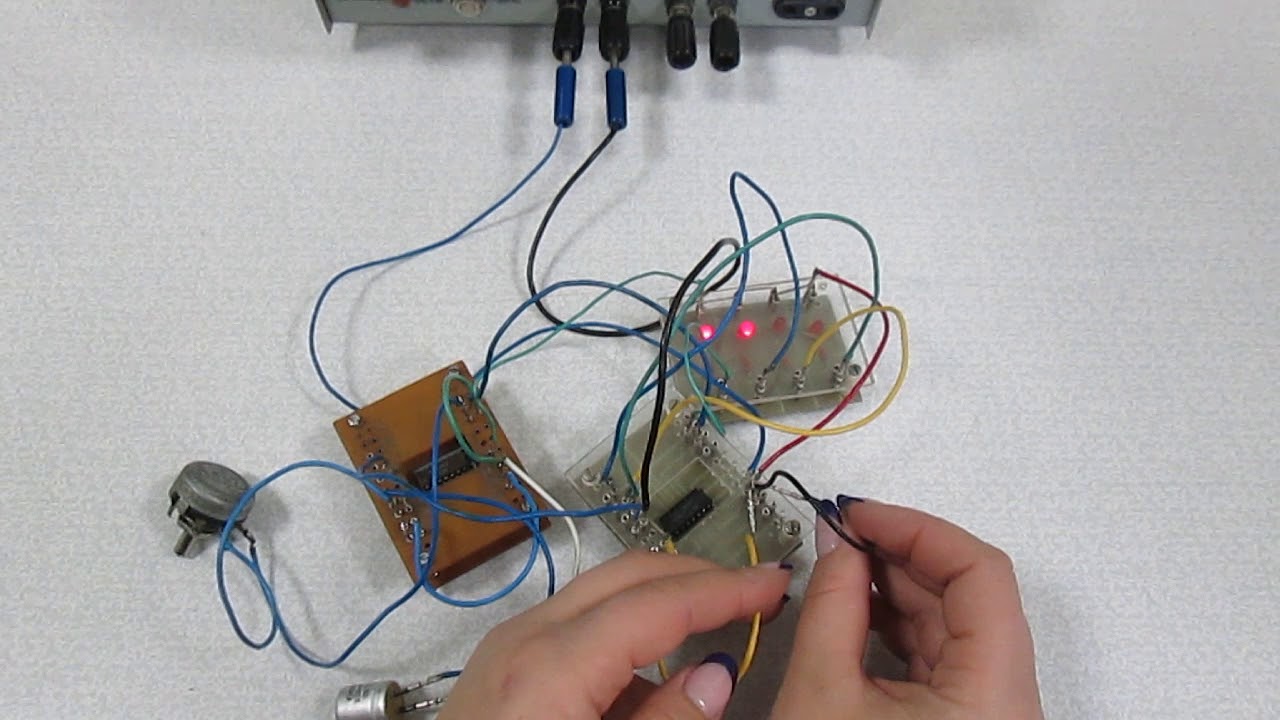 Работа регистра К155ИР1 2 - YouTube