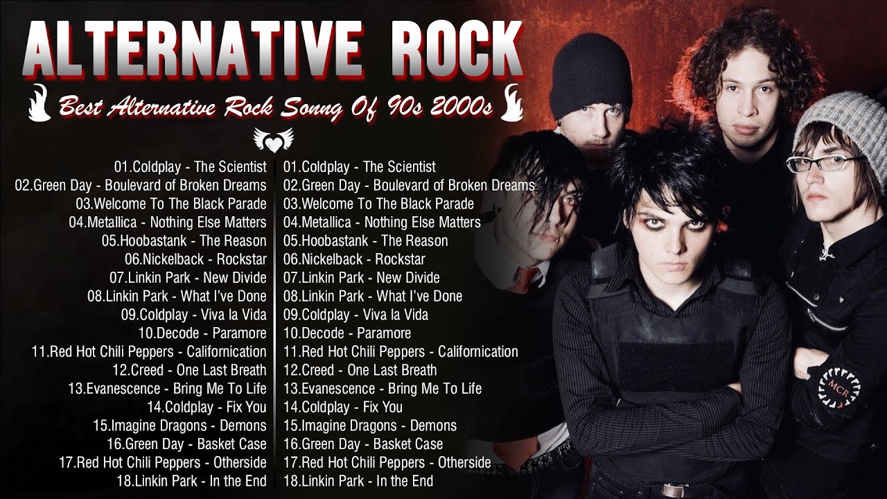 Alternative Rock Of The 2000s - Linkin park, Evanescence, Coldplay, Creed, AudioSlave, Metallica