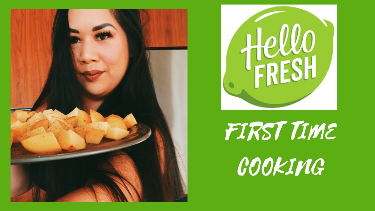 COOKING HELLO FRESH (first time cooking ever) - YouTube