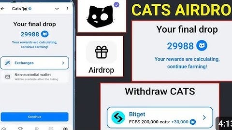 Cats Airdrop Deposit To Bitget Exchange cats Airdrop confirm listing