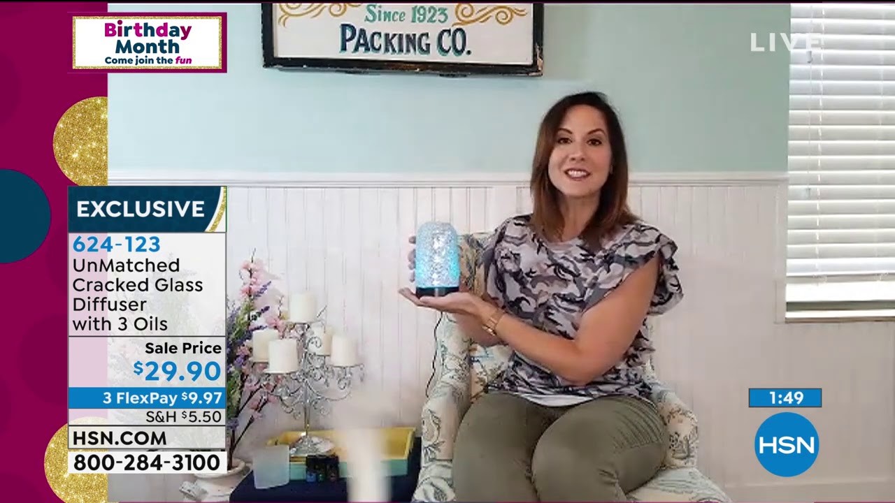UnMatched Cracked Glass Diffuser with 3 Essential Oils - YouTube