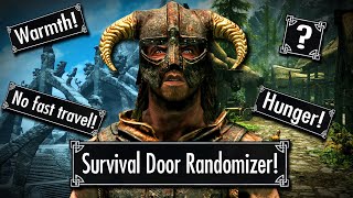 Skyrim but EVERY Door is Randomized in Survival Mode!