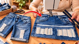 Old Jeans + a Zipper… 👖 You’ll Love the Final Result! 👜✨