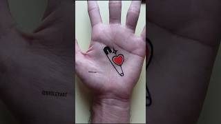 How to draw tattoo pin temporary #shorts #youtubeshorts #art #artist #viral