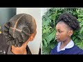 Cute Pinterest-inspired | Low manipulation Natural hairstyles