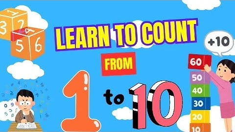 learn to count from 1 to 10 | learning numbers | counting numbers 1 to 10 | kids education with fun