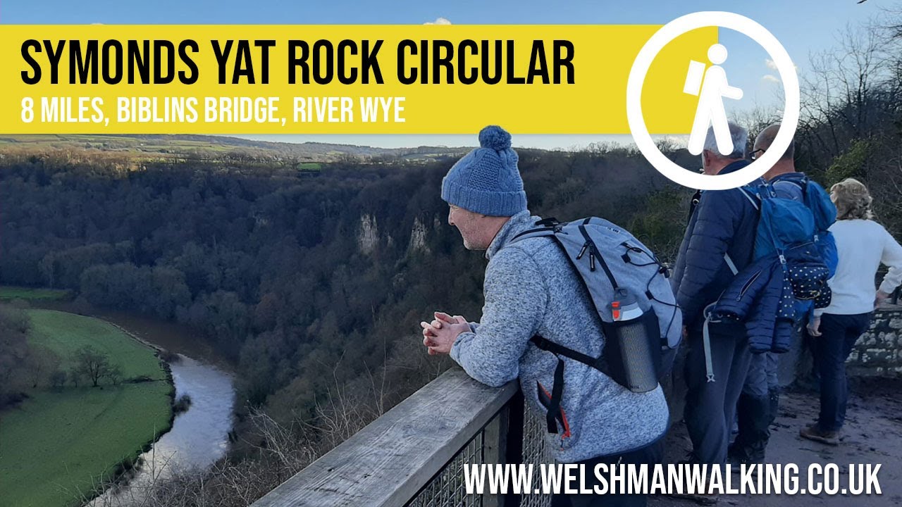 Symonds Yat Rock Circular Hike King Arthurs Cave, Biblins Bridge