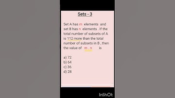 #maths | #sets -IITJEE -3 |#subsets #exponents #mathsshorts#shortsfeed