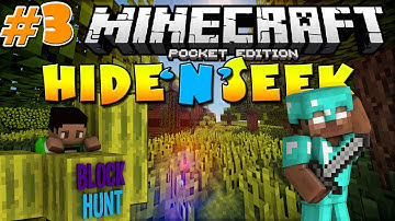 [0.10.5] Minecraft Pocket Edition | Hide & Seek! | Block hunt Mini-Game #3