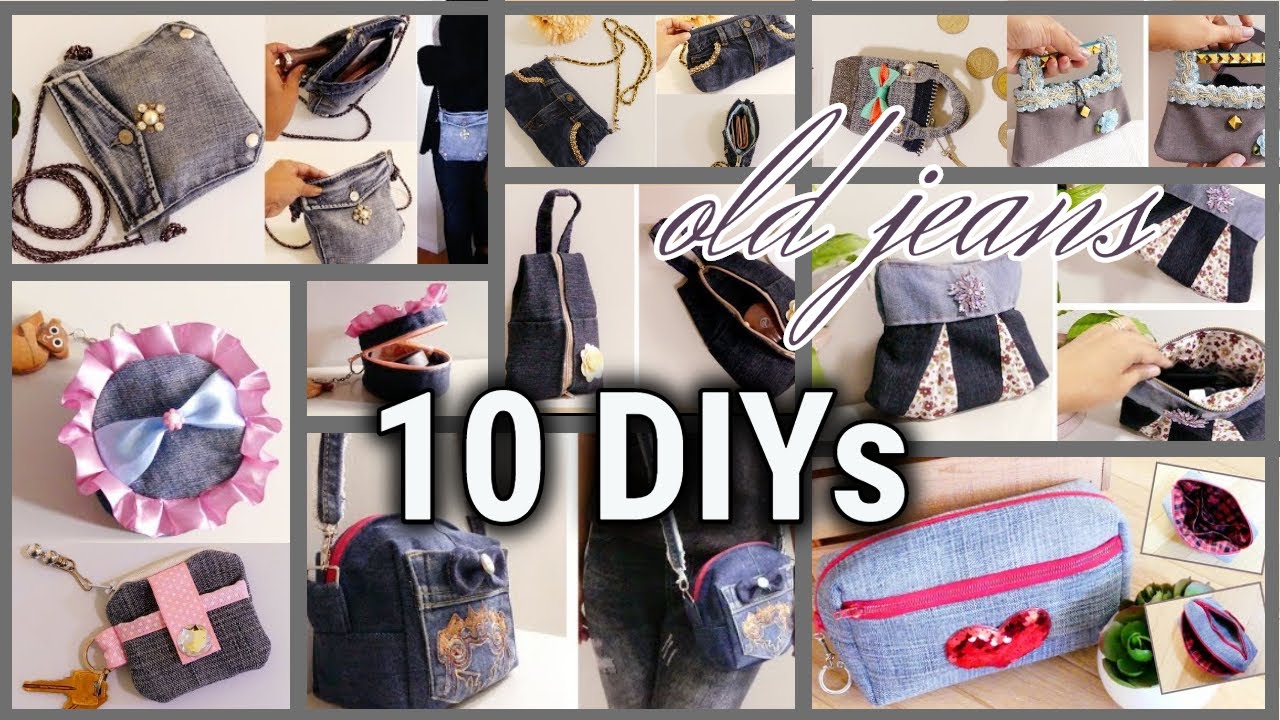 2 Easy and Cute DIY Denim Coin Purses, Old Jeans Idea