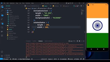 Create Indian Flag using React Native | No Voice Only Music #asmrprogramming