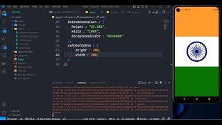 Create Indian Flag using React Native | No Voice Only Music #asmrprogramming