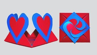 DIY crafts | How to make Love card sealed with hearts | Greeting envelope heart