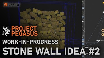 Houdini - Project Pegasus: WIP Stone Wall Idea #2