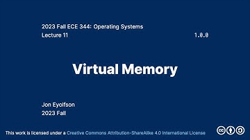 Virtual Memory (2023 Fall ECE 344 Section 1)