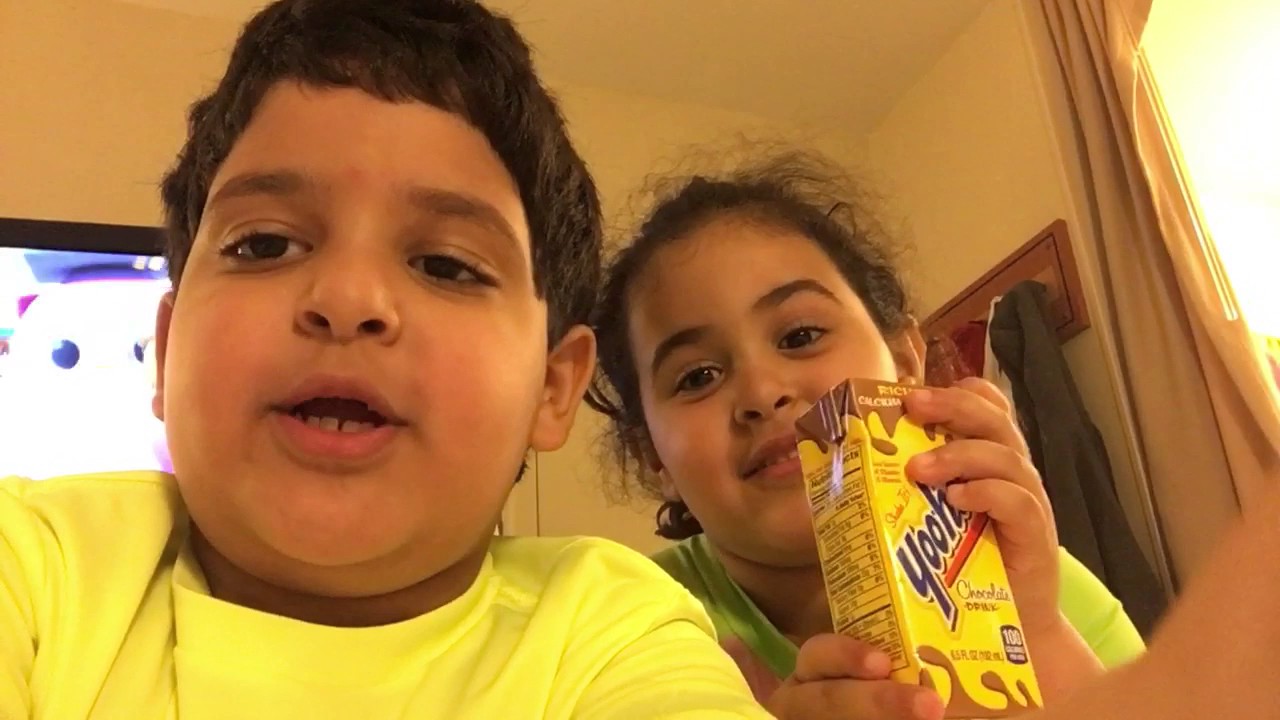 Who can drink the most chocolate milk YouTube