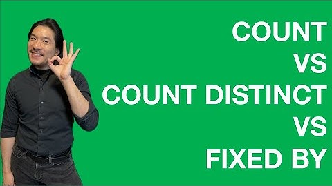 Understanding SQL Count/ Sum vs Distinct vs Fixed By