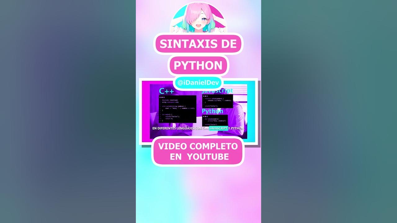 La SINTAXIS SIMPLE de PYTHON #python #javascript #c++ - YouTube