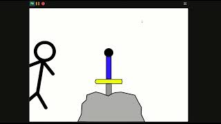 The sword in the stone recreated in Scratch.
