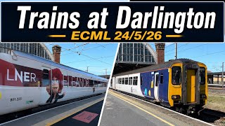 Trains at Darlington, ECML 24/5/26