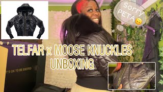 TELFAR X MOOSE KNUCKLES | BOMBER JACKET UNBOXING | SHEARLING VS FOX | JUST RAEE