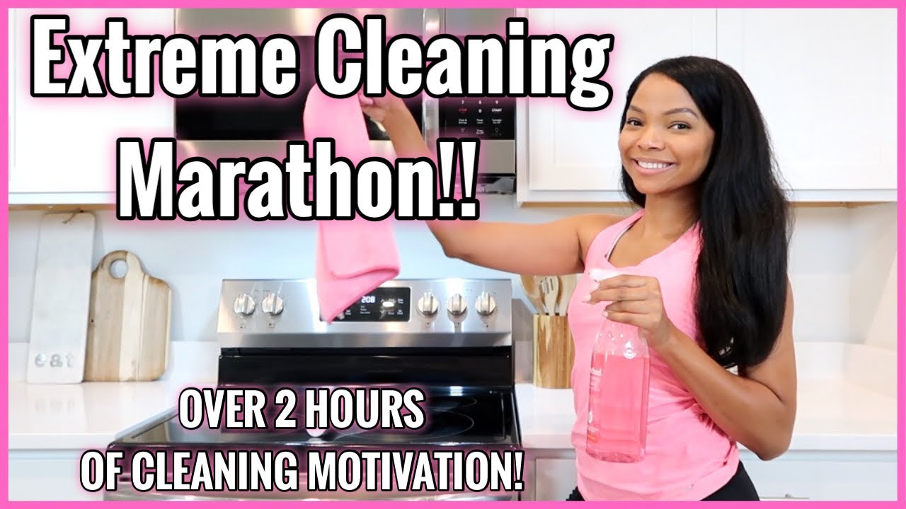 EXTREME CLEANING MARATHON | OVER 2 HOURS OF CLEANING MOTIVATION | CLEAN ...